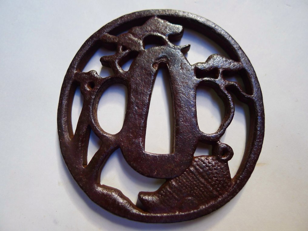 美丽的松树，大铃铛图案的透雕铁甲 - 日本 #1.0