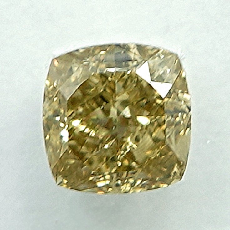 No reserve price - 1 pcs Diamond (Natural coloured) - 0.53 ct - Cushion - Fancy Yellow - VS2 - International Gemological Institute (IGI) #2.1
