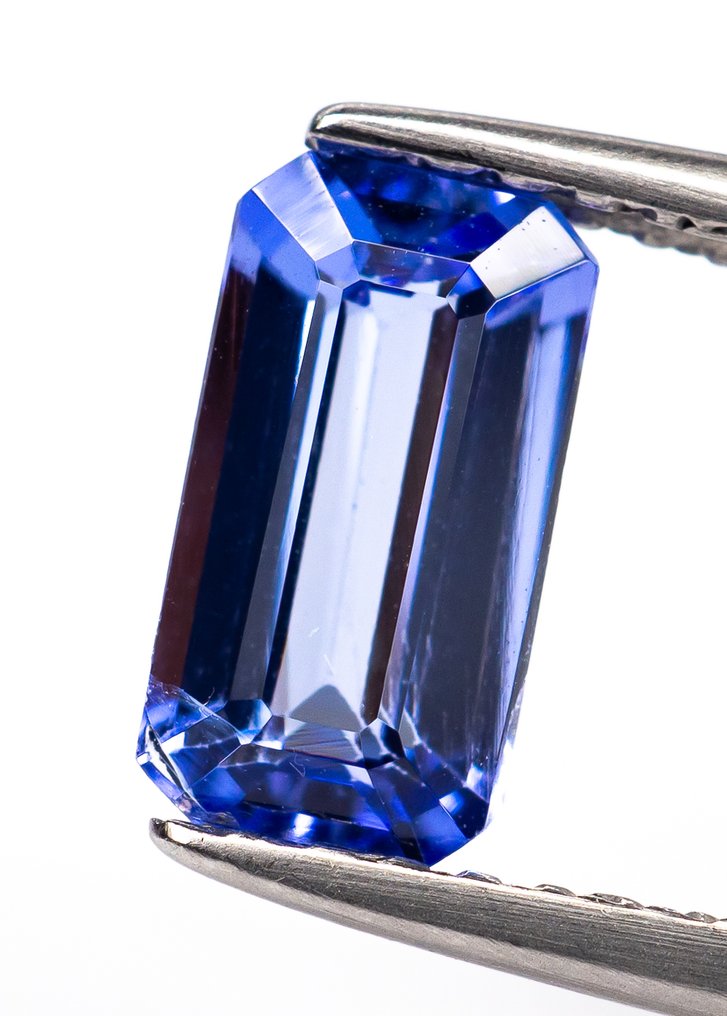 Senza prezzo di riserva Tanzanite  - 0.96 ct - Bellerophon Gemlab - Blu violaceo #1.0