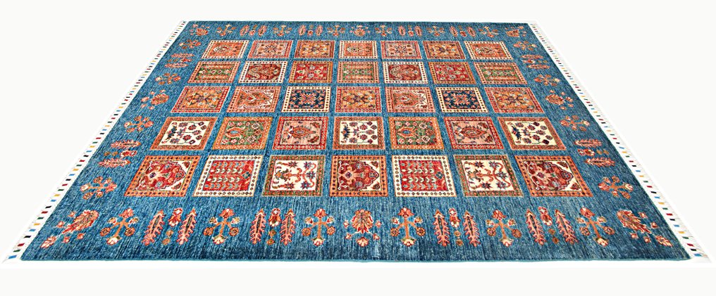 Afghan, Ziegler Kazak, Håndknyttet klassisk Ariana Bakhtiari tæppe af høj kvalitet med premium uld - Tæppe - 206 cm - 156 cm - Traditionelt håndlavet tæppe #2.1