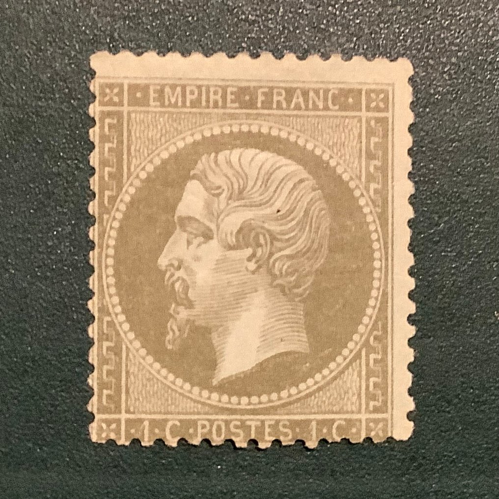 Frankrijk 1862 - 1 cent Napoleon Dentelez - Yvert 19 #1.0