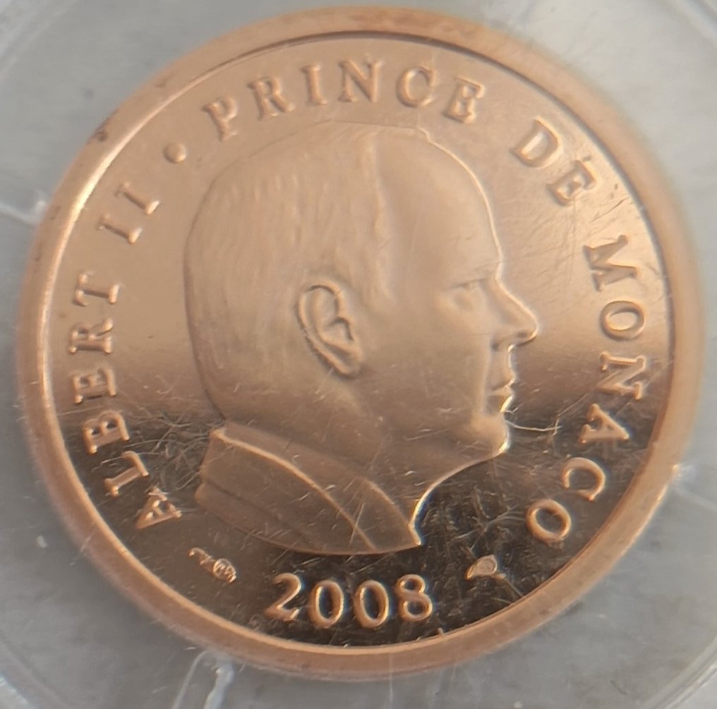 Monaco. 20 Euro 2008 "Albert II" Proof #1.0