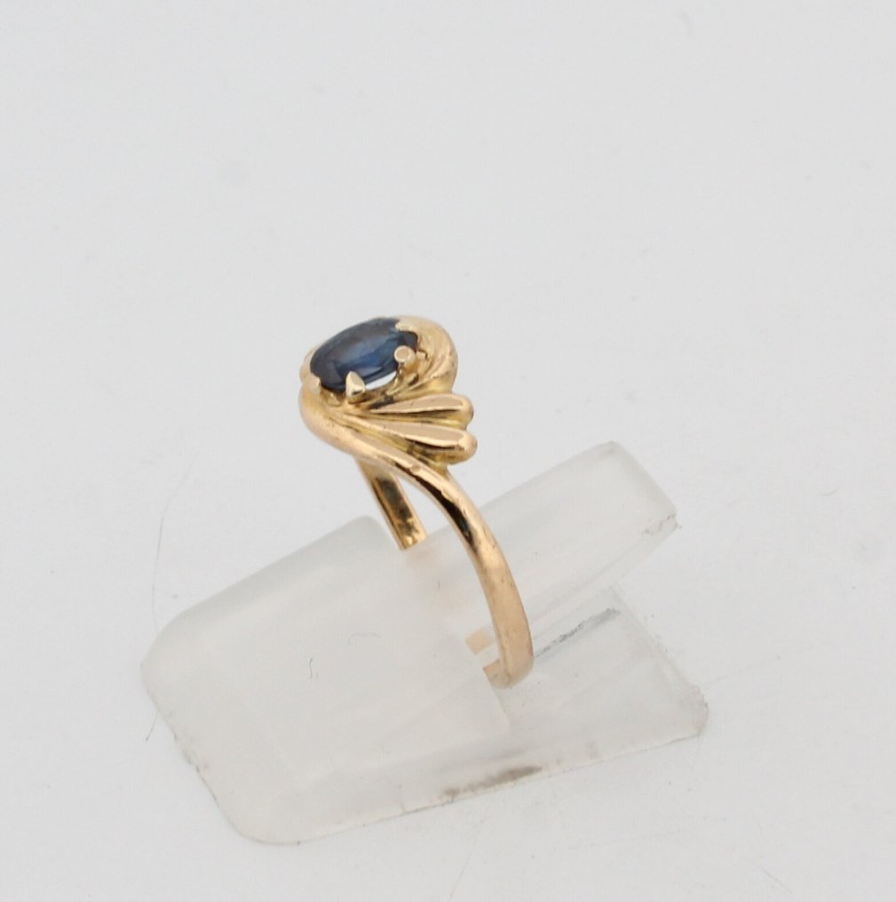 Sans prix de réserve - Bague - 18 carats Or jaune Saphir #4.3