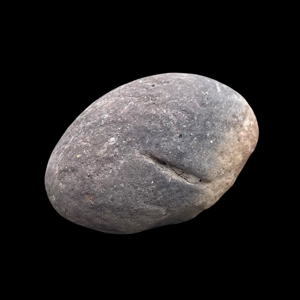 古罗马，帝国 烤制的粘土 非常罕见的罗马石制投石弹（2/2） - 非常罕见的罗马弹道球 - 41 mm  (没有保留价) #4.3