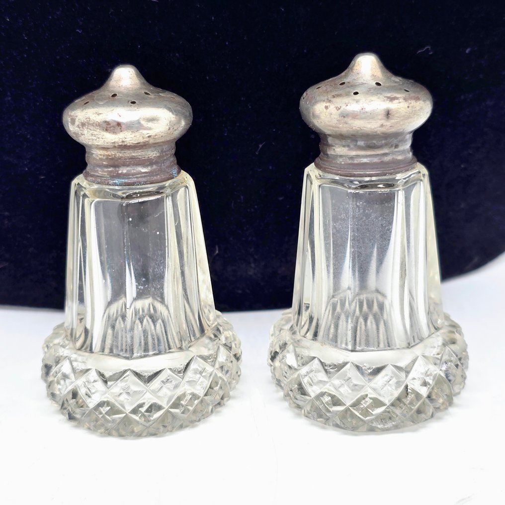 Henry Clifford Davis - Σετ δοχείου αλατιού και πιπεριού (2) - Ασημί - Anrique πιπέρι & αλάτι #1.0