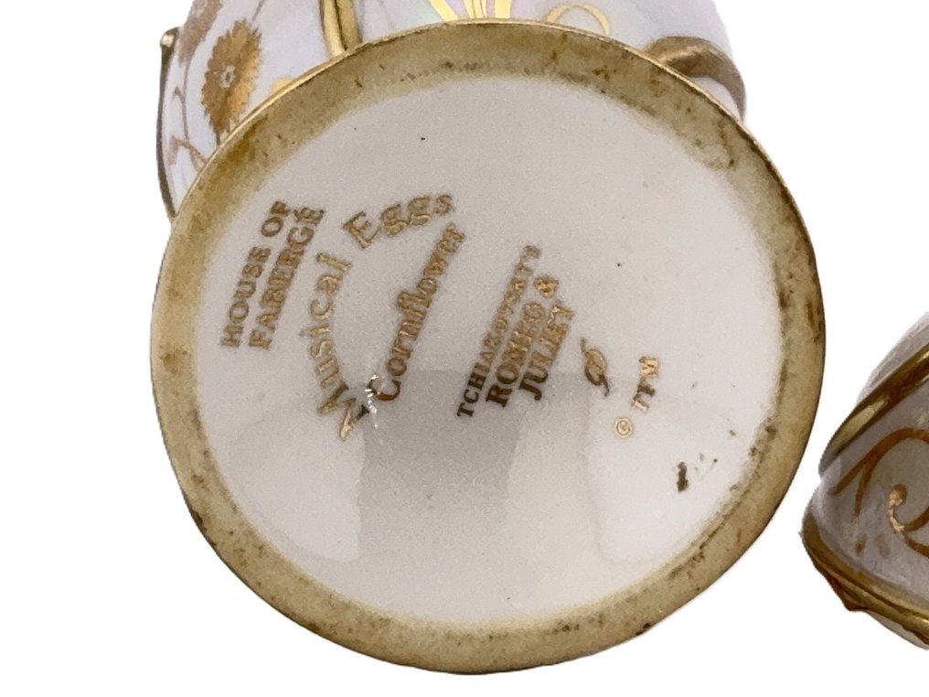 House of Faberge Imperial 24 Karat Gold Plated - Music box - 1990-2000 - Plays Tschiakowsky #2.1