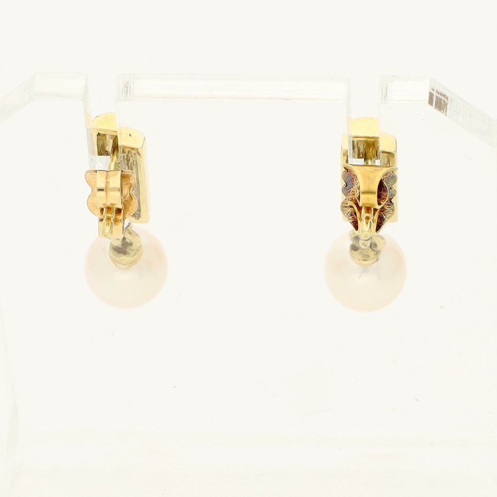 没有保留价 - 耳环 - 14K包金 黄金 - 珍珠 #3.2
