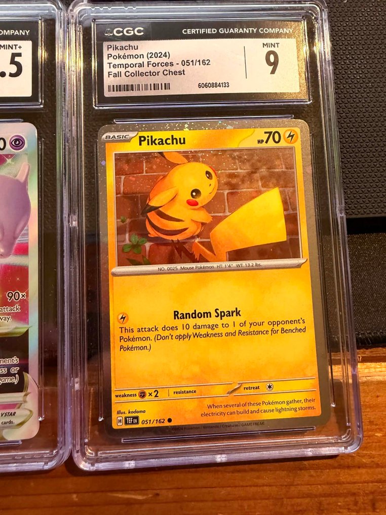 Pokémon - 4 Graded card - Noibat Master Ball Holo 9.5 CGC - Meowscarada ex 9 CGC - Mewtwo VSTAR 8.5 CGC - Pickachu 9 CGC 090/131 - 033 - 031/078 - 051/162 Limited edition - CGC - Various sets #4.3