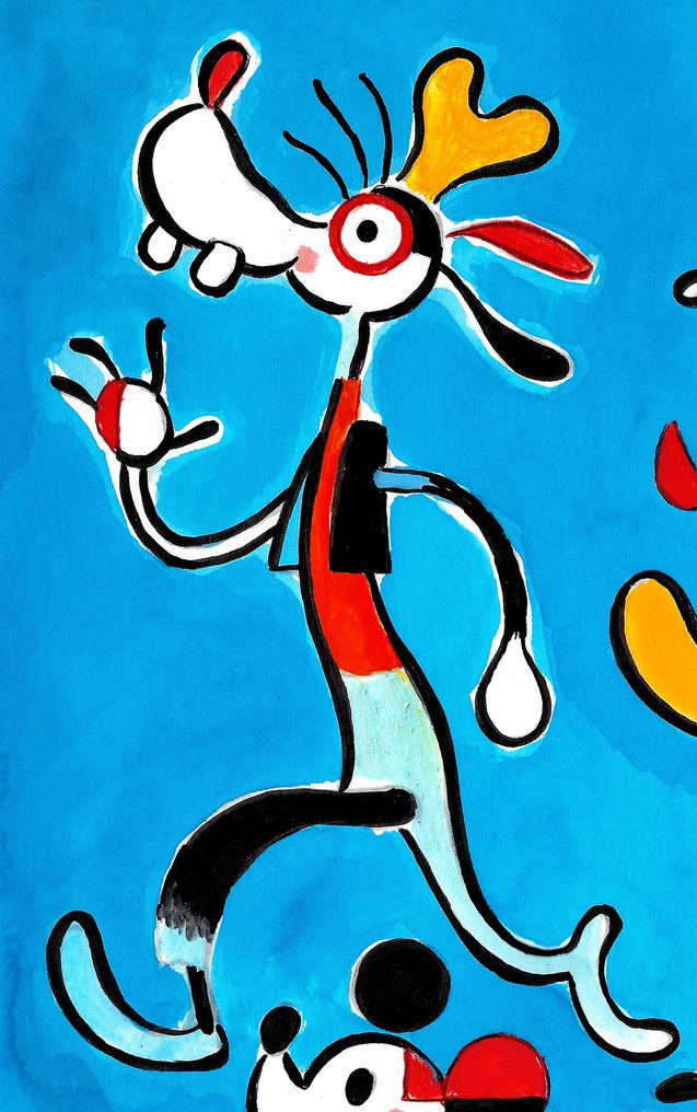 Tony Fernandez - 迪士尼家庭受Joan Miró启发 - Artist Proof (AP) – Hand-Signed #4.3