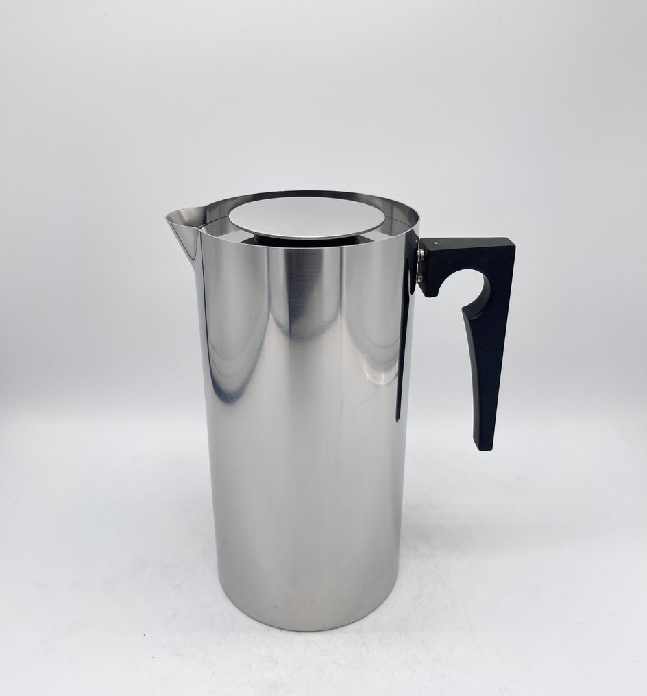 Stelton - Arne Jacobsen - Serviço de café e chá - Cylinda line - Aço, Baquelite - cafeteira francesa #1.0