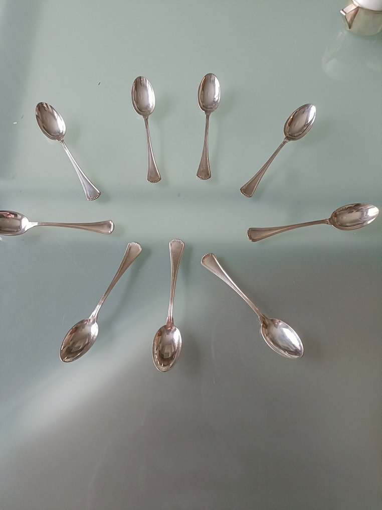 greggio bugatti - 咖啡勺 (10) - argento 800 #1.0