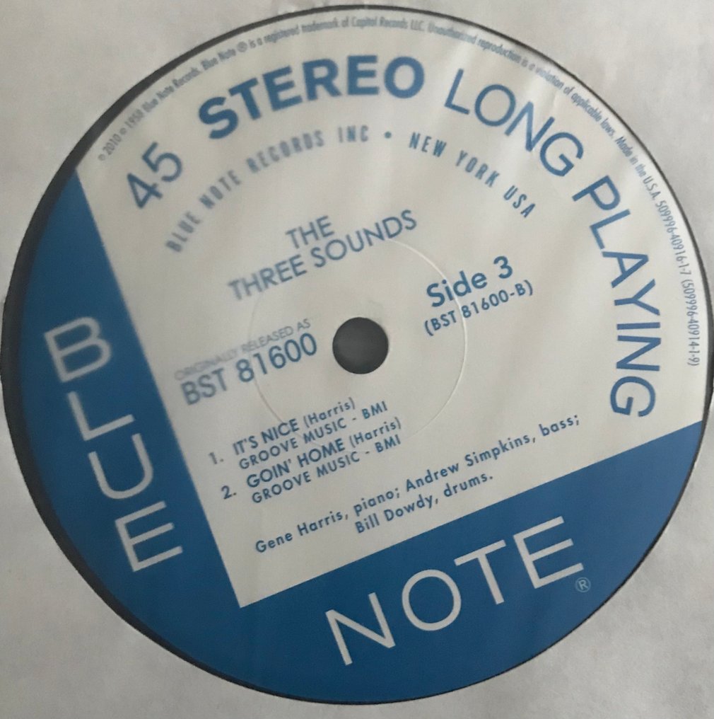 The Three Sounds - The 3 Sounds - Δίσκος βινυλίου - Stereo - 2010 #4.3