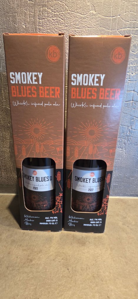 Gulpener - Smokey Blues Beer Whisky Infused Pale Ale 2022 - 75 cl - 2 flaskor #1.0