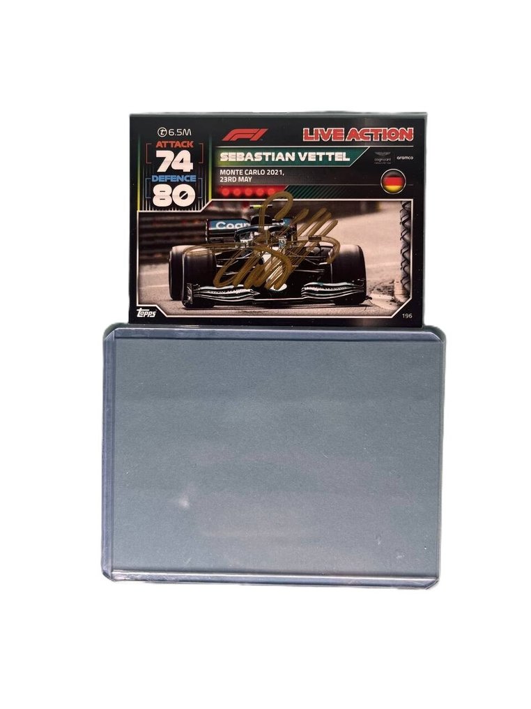 Topps - Sebastian Vettel - Monte Carlo 2021 - Autographed Card #4.3