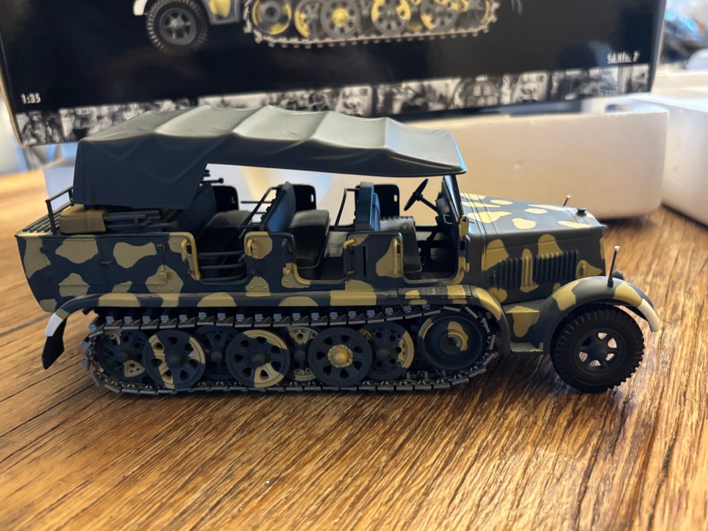 Minichamps 1:35 - Modellino di veicolo militare - Minichamps Sd.Kfz. 7 Halftrack 1:35 – Zeldzaam Verzamelmodel #3.2