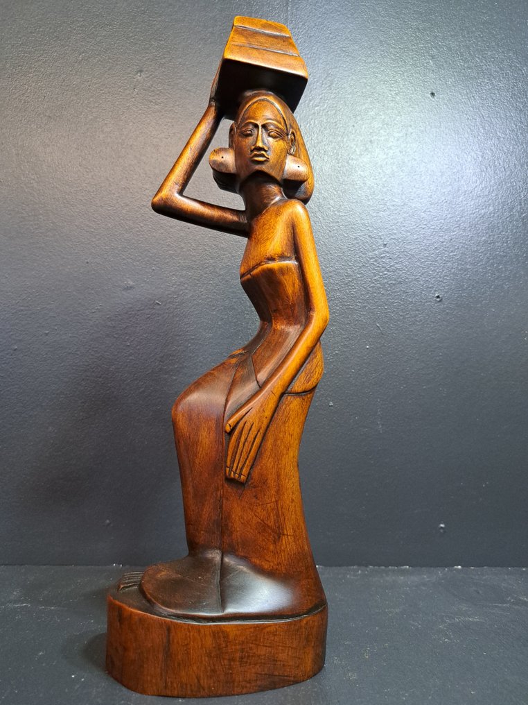 Balinese dame art deco stijl - Άγαλμα - Ινδονησία  (χωρίς τιμή ασφαλείας) #3.2