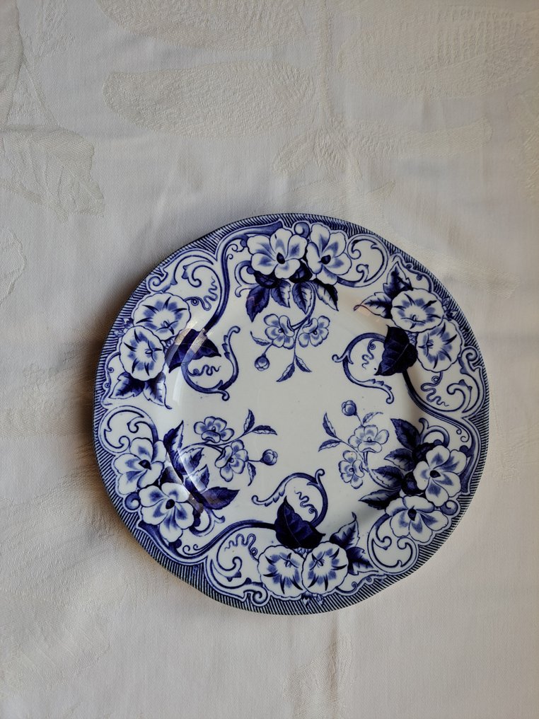 Creil-et-Montereau - Teller (6) - Flora - Töpferware #4.3