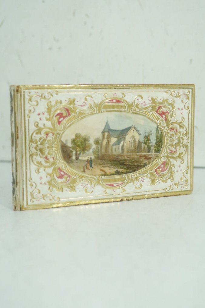 [Boite romantique] - [Livre-boite-coffret ; cachette ; secret ; curiosité ; Romantisme ; chromolithographie] - 1830 #1.0