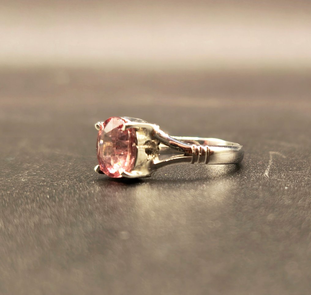 Δαχτυλίδι - Ινδονησία Rubellite ασημένιο δαχτυλίδι (χωρίς τιμή ασφαλείας) #2.1