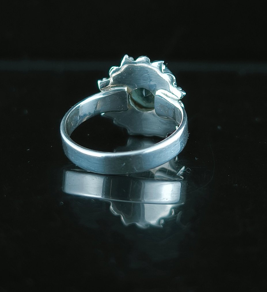 Água-marinha - Prata - Anel - prata de lei #4.3