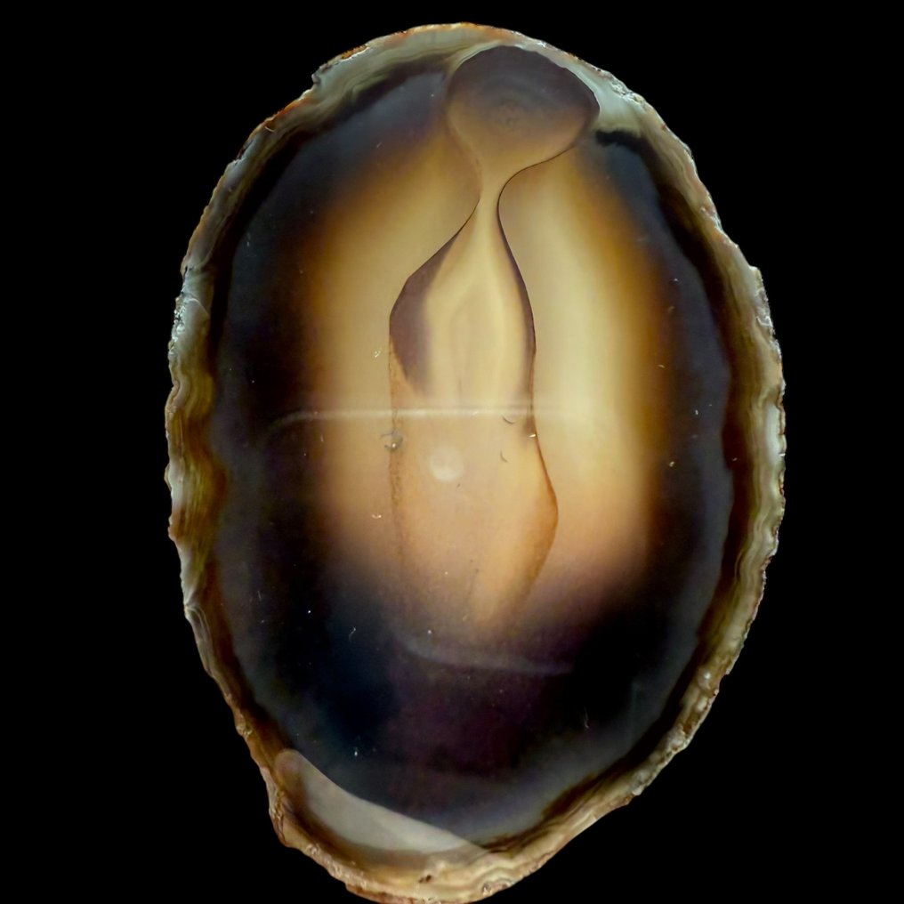 Coleção de 3 ágatas com bandas multicoloridas- 430 g #4.3