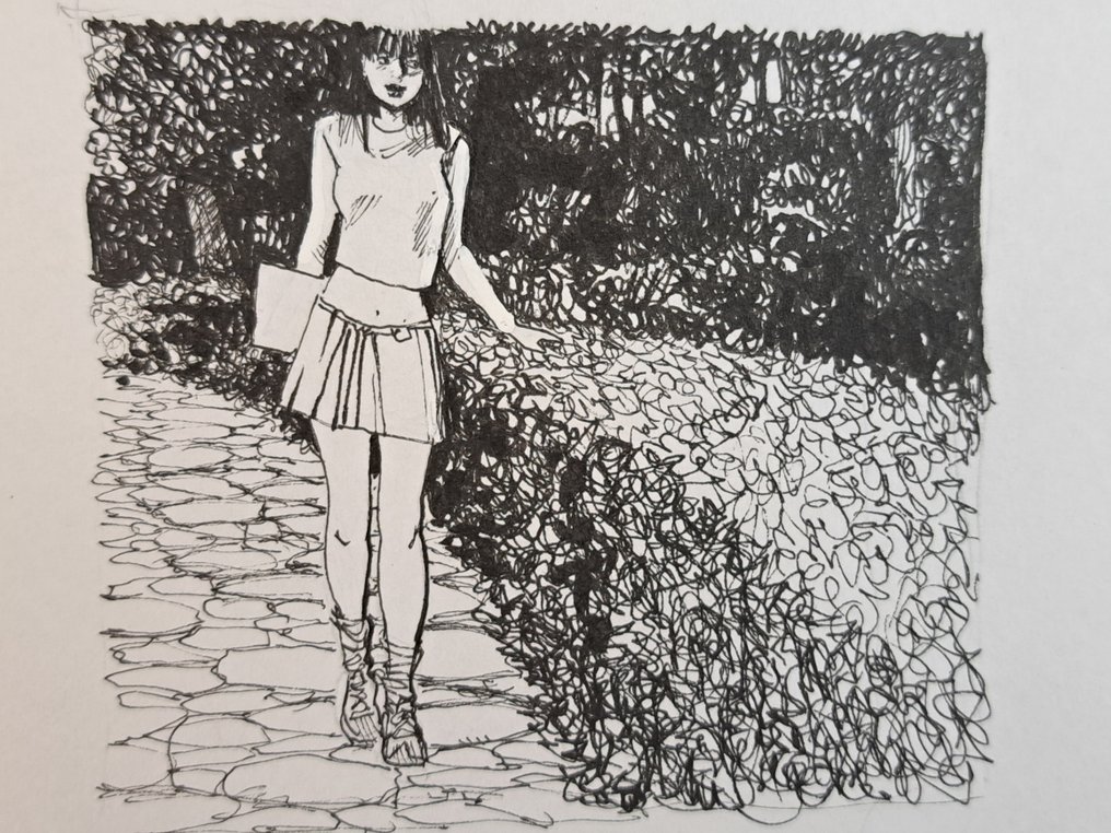 Altuna, Horacio - 2 Original drawing - Nel Parco, Ombre Nude #1.0