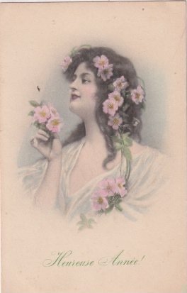 Γαλλία - Γυναίκες (γυναίκες στη δουλειά, στον στρατό, ντυμένες σαν άνδρες, στην ποινική αποικία, ...) - Νεαρές λαμπερές γυναίκες με καπέλα. - Καρτ-ποστάλ (60) - 1900-1930 #3.2