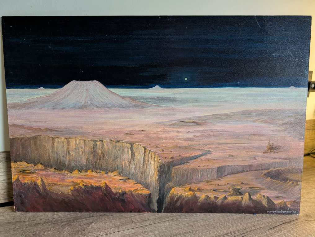 Van Eijnsbergen (1903-1986) - Historie schilderij maanlanding #1.0