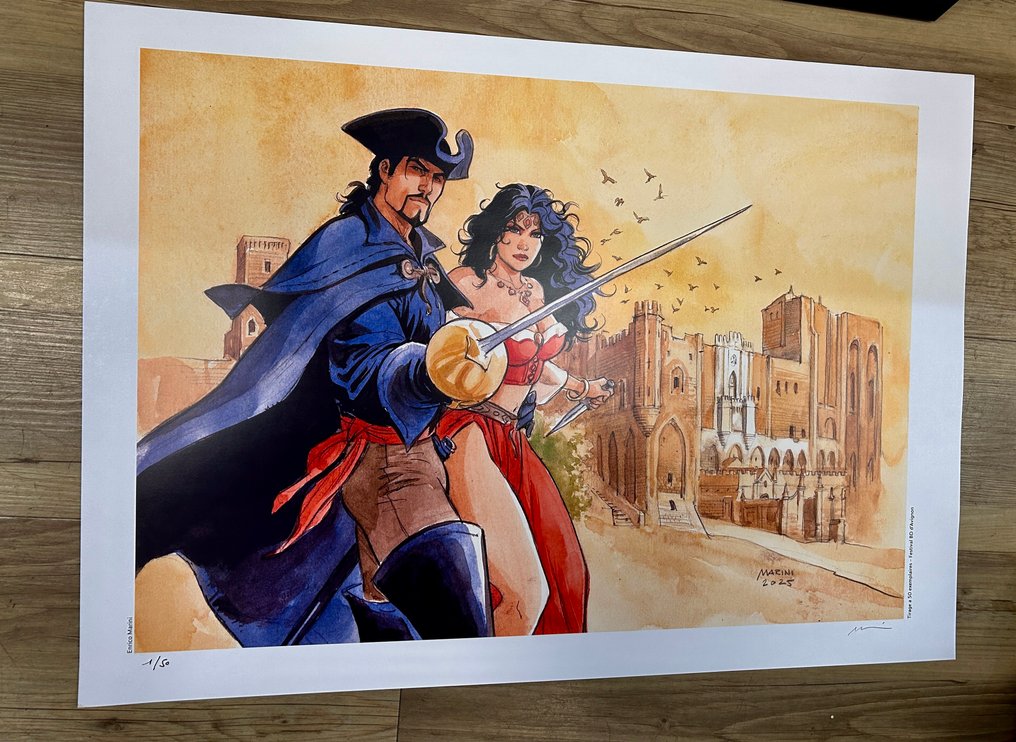 Marini, Enrico - 1 Offset Print - Le Scorpion - Festival de la bande dessinée à Avignon - 2025 #1.0