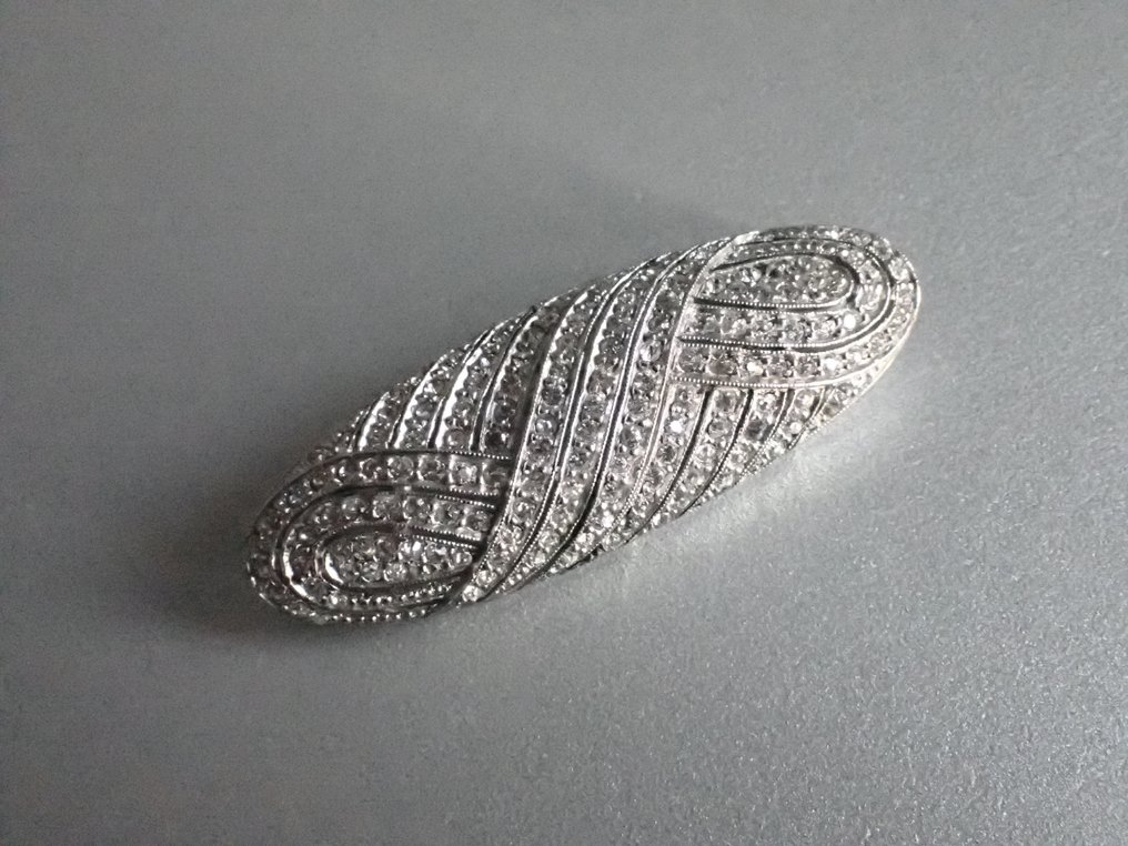 Argento - Spilla - Pietre di strass #4.3