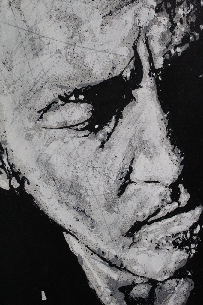 Bruce Springsteen - handpainted and signed - by artist Vincent Mink. - Portrait #4.3