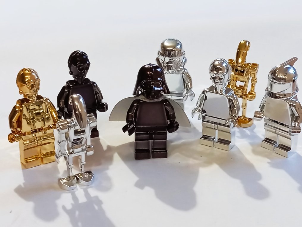 Lego Μίνι φιγούρα - Lego custom SET Star Wars SW - 8 !!! minifigures - see description !! chrome black, gold, silver - Star Wars - Lego custom SET Star Wars SW - 8 !!! minifigures - see description !! chrome black, gold, silver #3.2