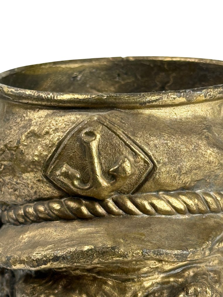 啤酒大杯 (3) - 装饰用黄铜水壶 - 鍍金黃銅 - Toby Jugs 风格 #4.3