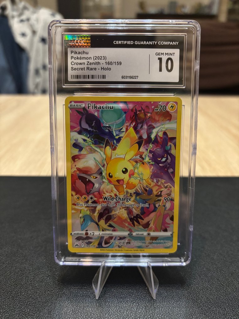 Pokémon - 1 Graded card - Pikachu 160/159 Hemmelig sjældenhed, Folie - CGC 10 - Scarlet & Violet #1.0