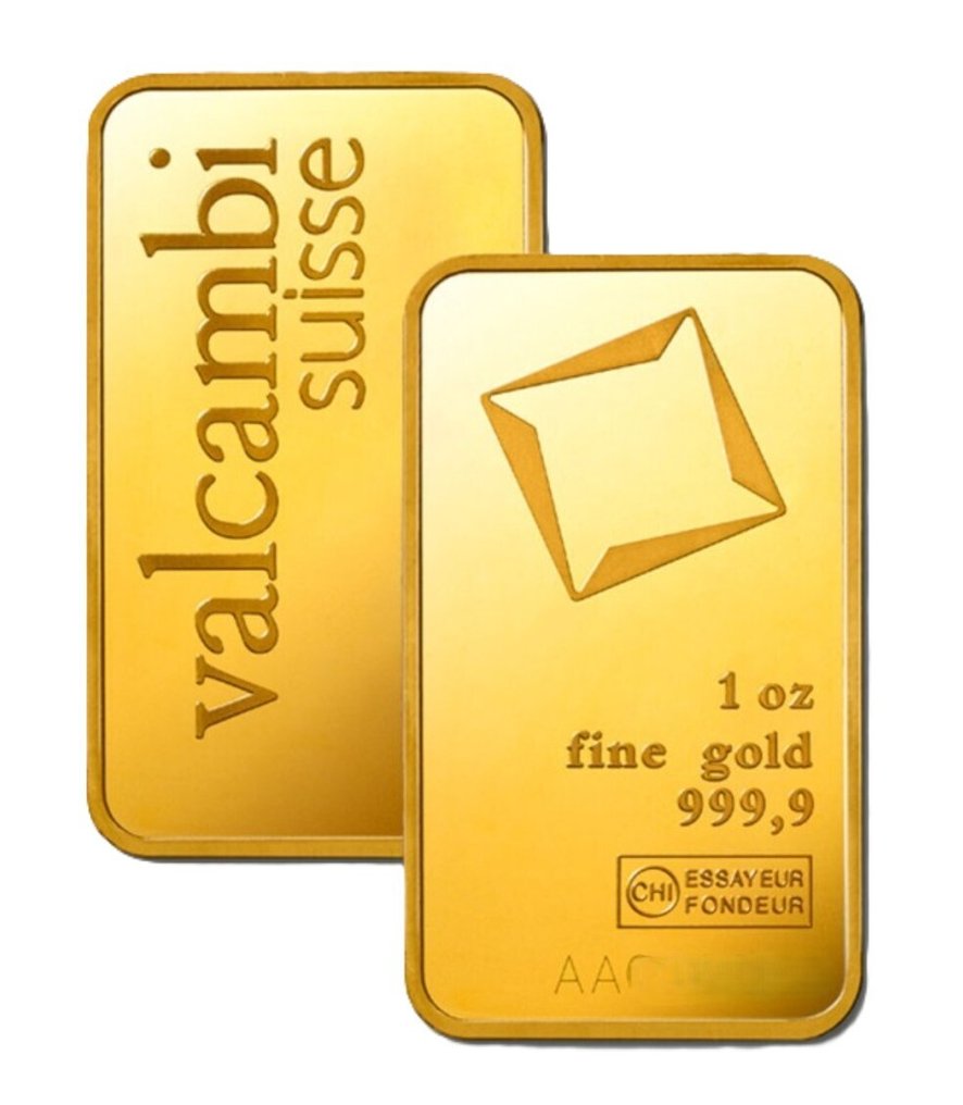 1 Troy Ounce - Gold .999 - Valcambi - Sealed & with certificate #4.3