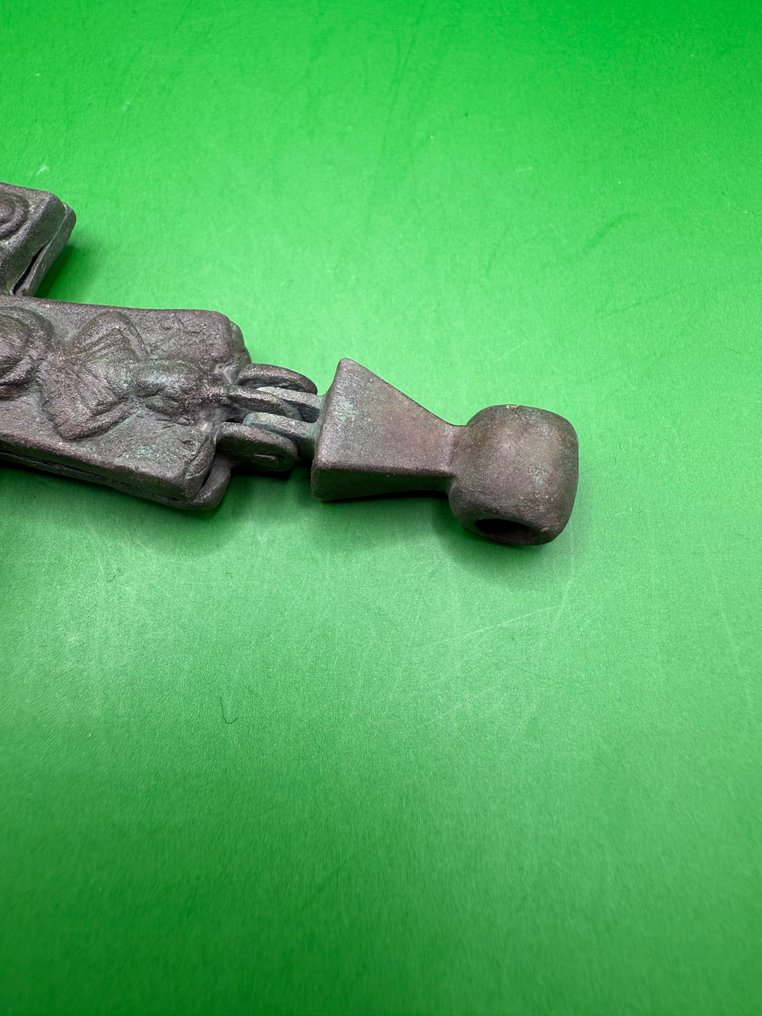 Medieval, Crusaders Era Bronze Pendant Cross - 99 mm #2.1