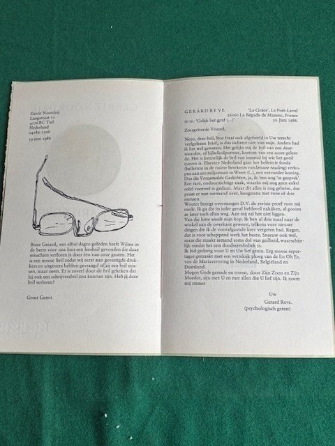 Gerrit Noordzij en Gerard Reve - Twee brieven - 2009 #2.1