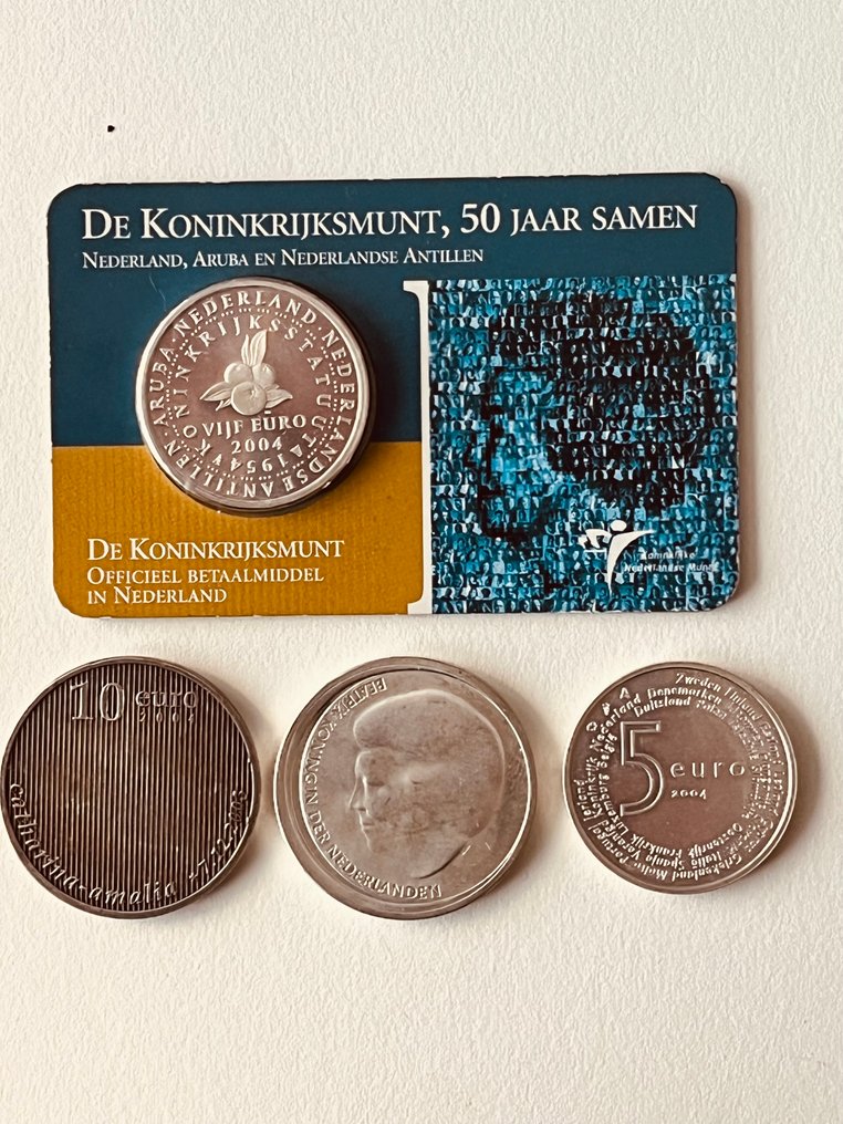 Netherlands. 5 Euro 2002/2004 (4 stuks) (No reserve price) #1.0