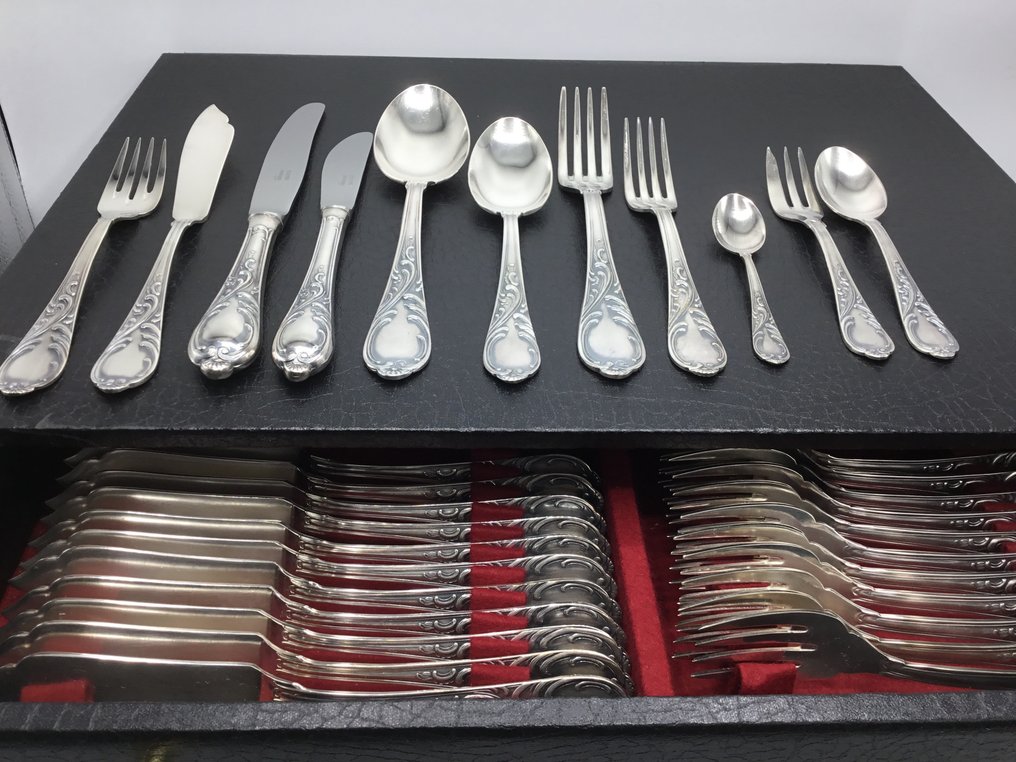 Heimendahl & Keller - Evőeszközkészlet 12 főre - 148 Delig - Ezüstözött #1.0