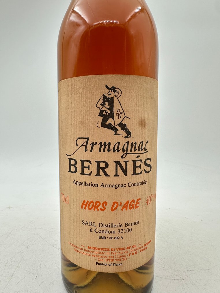 Bernés - Armagnac - Hors D'age - b. 1980s - 70cl #1.0