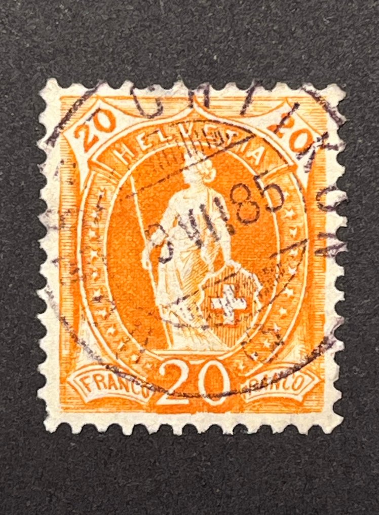 Schweiz 1882/1908 - Schweiz – Stehende Helvetia 1882–1908 – Gemischte Sammlung – Gebraucht – SBK-Wert 710 CHF #2.1
