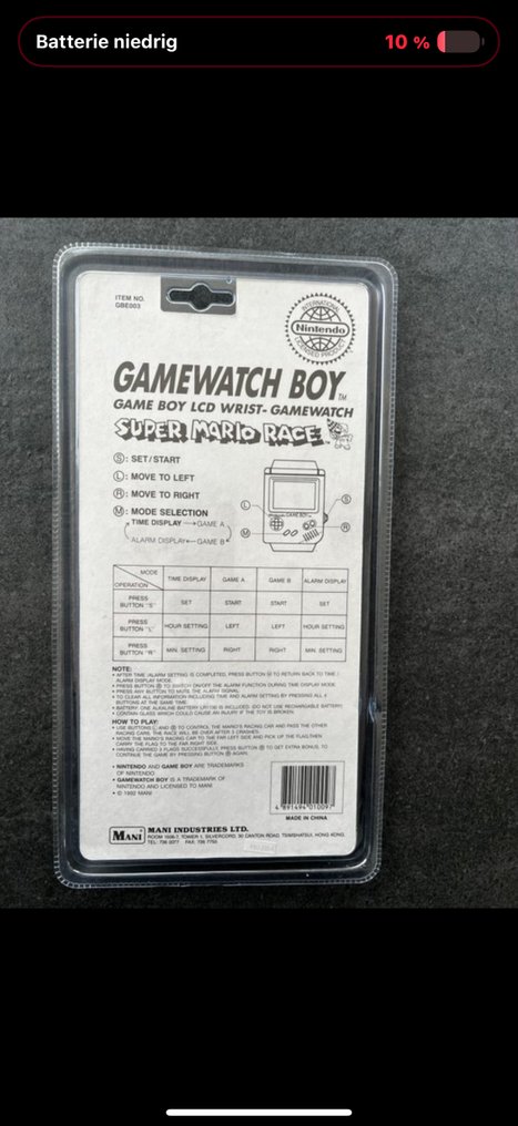 Nintendo - Gamewatch Boy - Gamewatch Boy - Super Mario Race - Handheld game console - In original sealed box #1.0