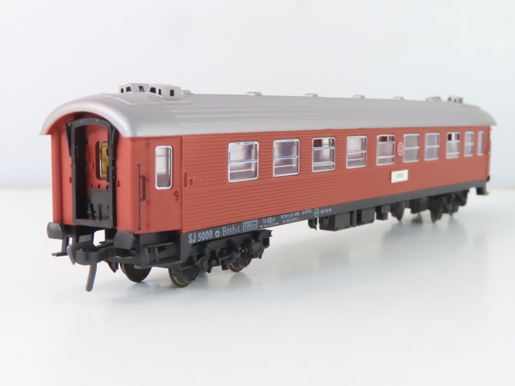 Fleischmann H0 - o.a. 5155 - Modeltrein personenwagen (3) - 3x 4-assige sneltreinrijtuigen 1e/2e en 2e klas - SJ #3.2