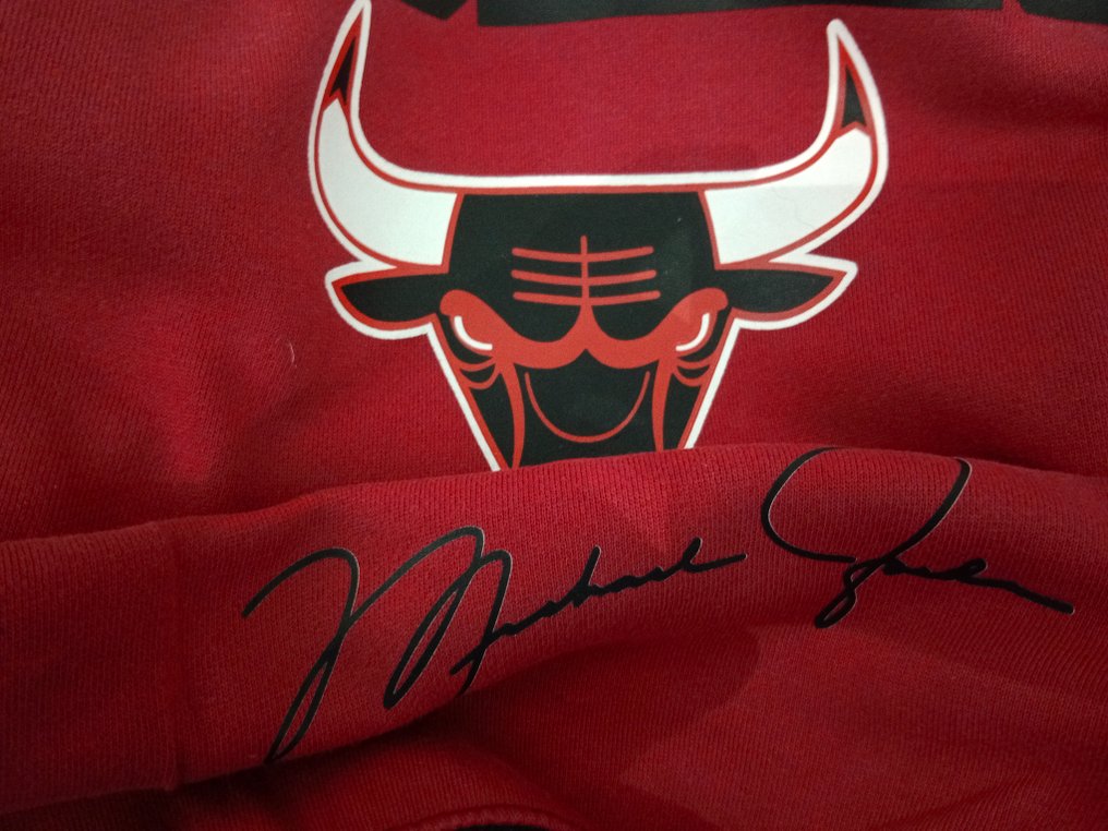 Sudadera chicago bulls edición Espcial firma impresa & 6 finales - NBA Basketbal - Michael Jordan - 1999 - Kosárlabda mez #2.1