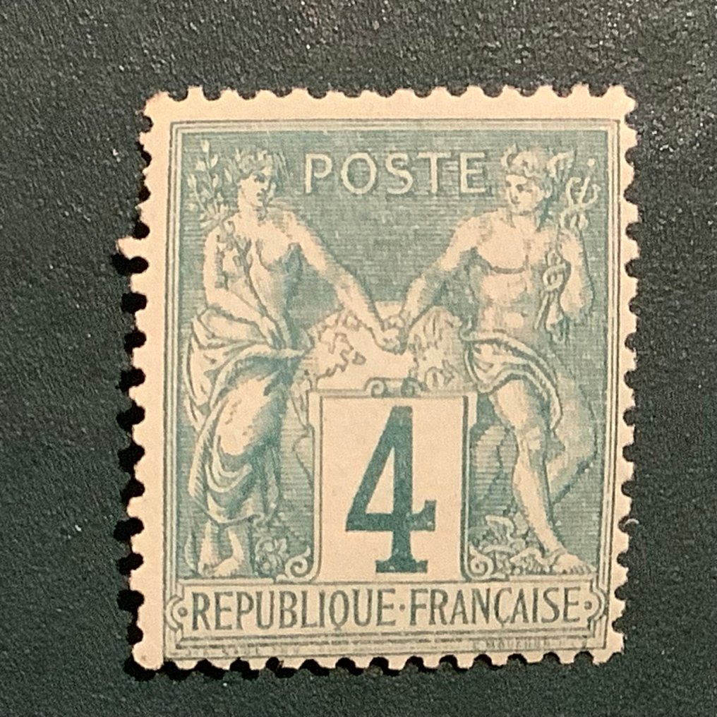 Ranska 1876 - 4 cent Sage tyyppi I - MNH - Yvert 63 #1.0