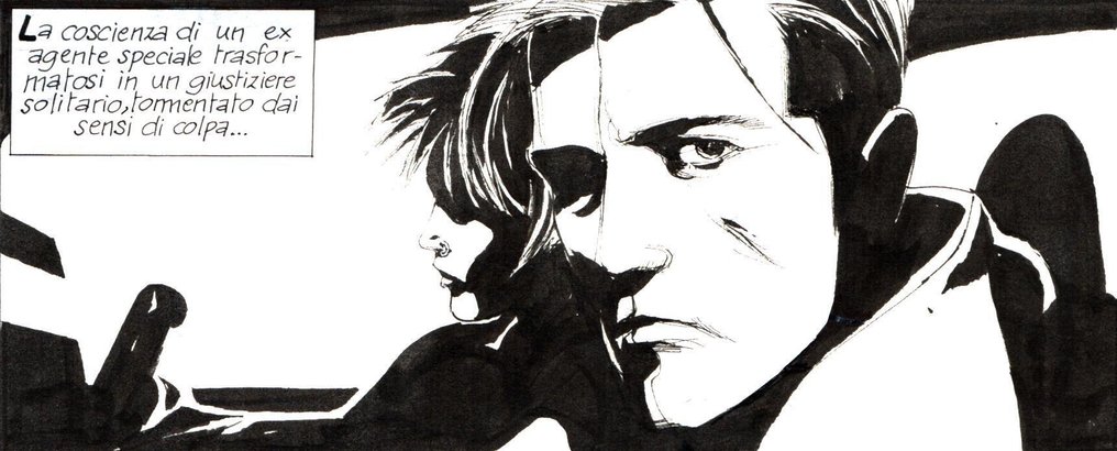 Roi, Corrado - 1 Original page - Nathan Never Gigante #17 - "I giorni della maschera" - 2014 #2.1