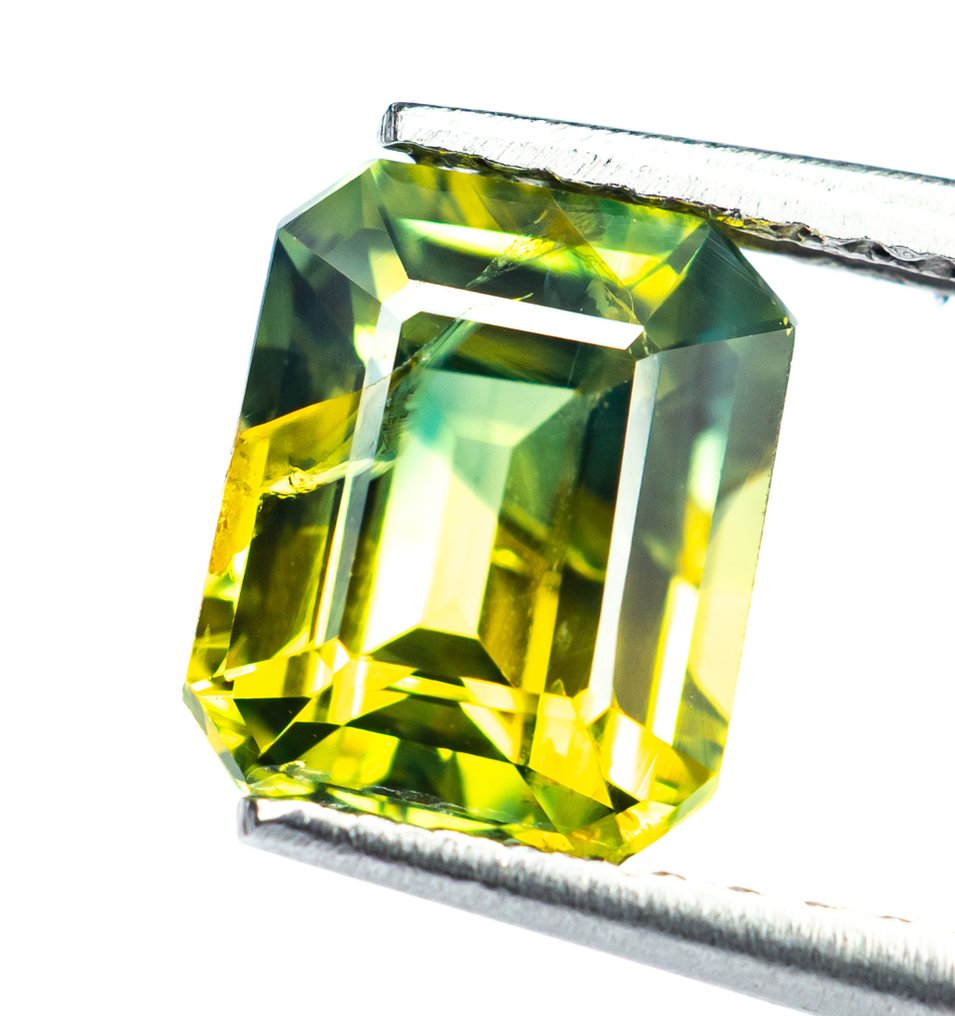 没有保留价 蓝宝石  - 2.34 ct - Bellerophon 宝石实验室 - 偏绿色的黄色 #1.0