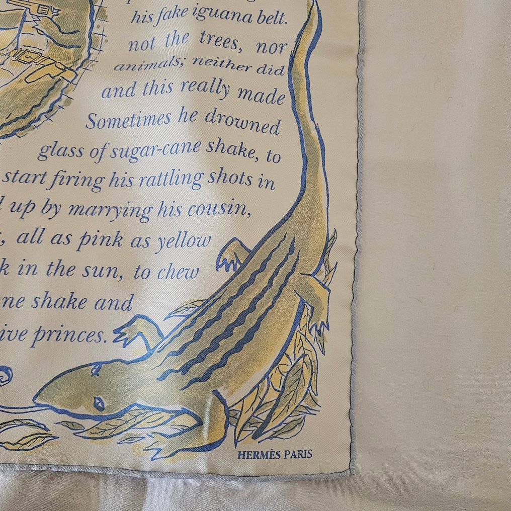 Hermès - Clovis le crocodile - Foulard #3.2