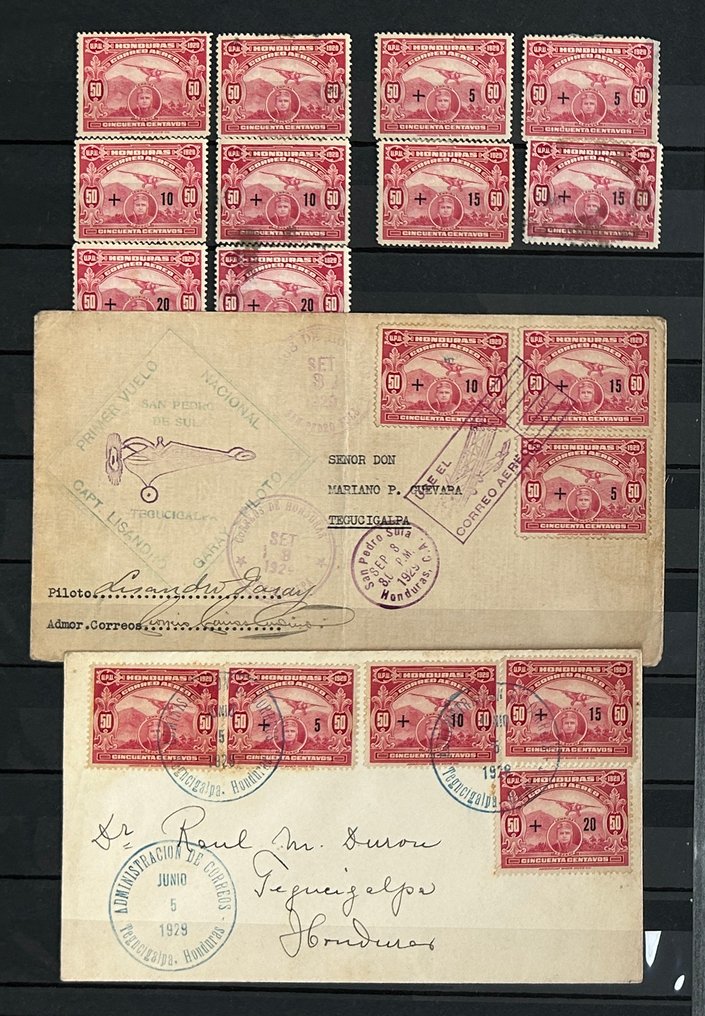 Honduras  - Collezione di Honduras in 2 album di francobolli. #3.2