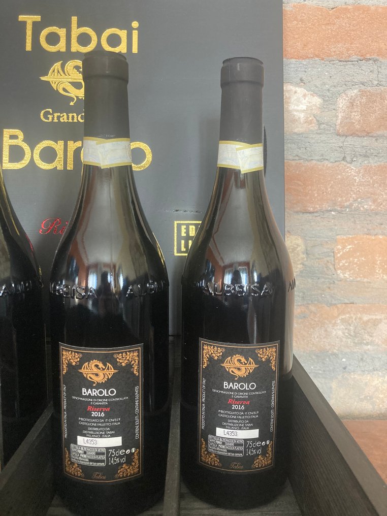2016 Tabai, Limited Edition - Barolo Riserva - 4 Bottiglie (0,75 L) #2.1
